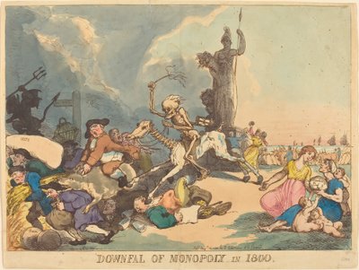 1800年の独占の崩壊 作： Thomas Rowlandson