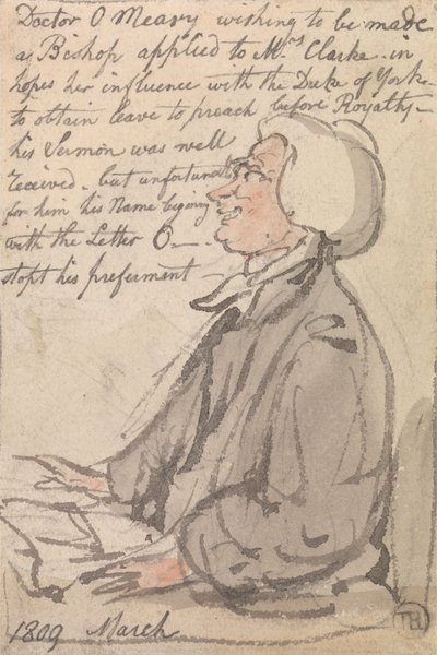 オメアラ博士の説教 作： Thomas Rowlandson