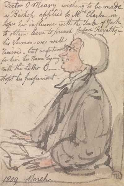 オメラ博士の説教 作： Thomas Rowlandson
