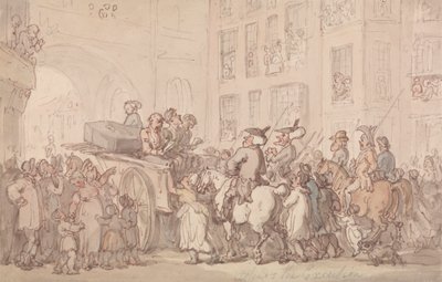 Dr. Syntax が実行に参加 作： Thomas Rowlandson