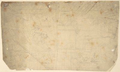 『シンタックス博士、かつらを失う』 作： Thomas Rowlandson