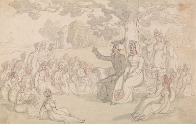 『シンタックス博士、女子寄宿学校を訪れる』 作： Thomas Rowlandson
