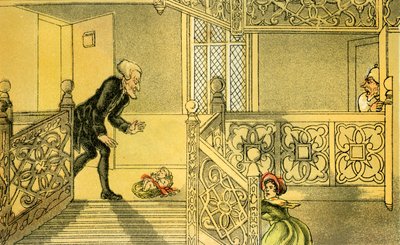 ドクター・シンタックスとファウンドリング」。 作： Thomas Rowlandson