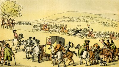 ドクター・シンタックス・アット・ア・レビュー」とは 作： Thomas Rowlandson