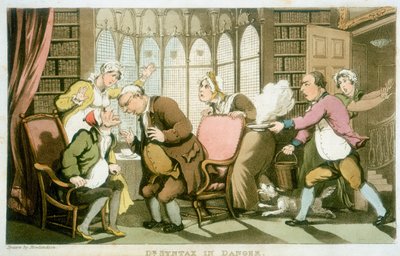 「Dr Syntax in Danger」、1820年 作： Thomas Rowlandson