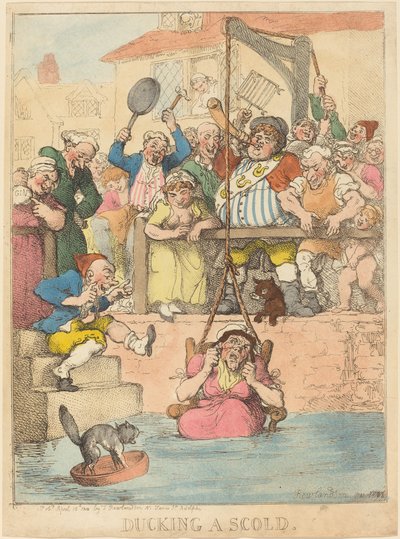 叱責をかわす 作： Thomas Rowlandson