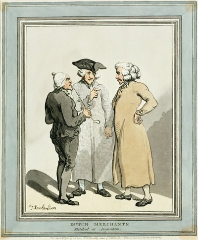 オランダの商人 作： Thomas Rowlandson