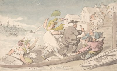 1810年頃のEasterly Winds。 作： Thomas Rowlandson.