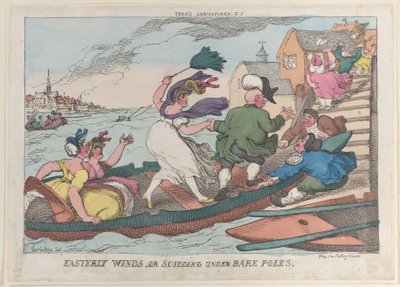 Easterly Winds, or Scudding Under Bare Poles, May 10, 1810., May 10, 1810. 作： Thomas Rowlandson