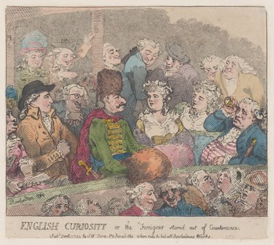 英語の好奇心または外国人、1794 年 1 月 1 日、1794 年 1 月 1 日。 作： Thomas Rowlandson