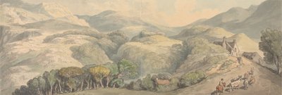 ウェールズ、フェスティニオグの入り口 作： Thomas Rowlandson