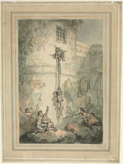 フランス人捕虜の脱走 作： Thomas Rowlandson