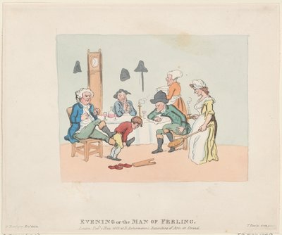 夕方、または感情の男、1803 年 5 月 1 日。、1803 年 5 月 1 日。 作： Thomas Rowlandson