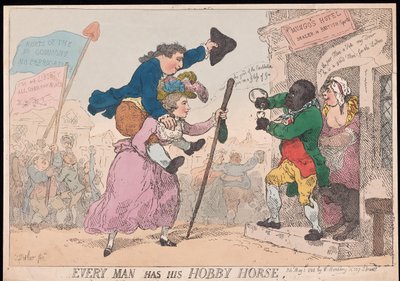 すべての人は彼の趣味の馬、パブを持っています。 1784年（手描きの彫刻） 作： Thomas Rowlandson