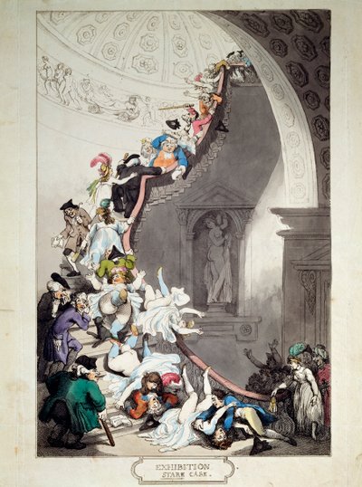 展覧会スタアケース、1811。 作： Thomas Rowlandson