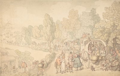 フェアロップ フェア、エセックス、カリフォルニア州。 1816年。 作： Thomas Rowlandson