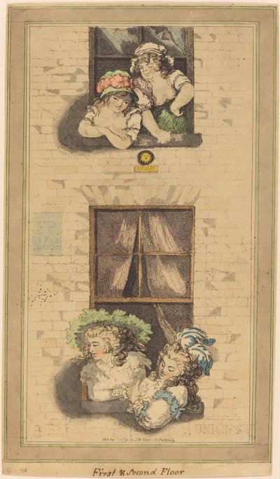 1階と2階 作： Thomas Rowlandson