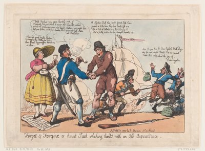 Forget & Forgive, or Honest Jack Shaking Hands with and Old Aquaintance, Se..., September 3, 1799 作： Thomas Rowlandson