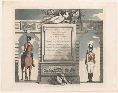 フォワード、ハンガリーおよびハイランド ブロードソード、1799 年 2 月 12 日。 作： Thomas Rowlandson