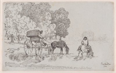 4輪シェーズ 作： Thomas Rowlandson