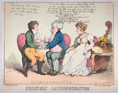 友好的な宿泊施設、1802 年 2 月 25 日、1802 年 2 月 25 日。 作： Thomas Rowlandson