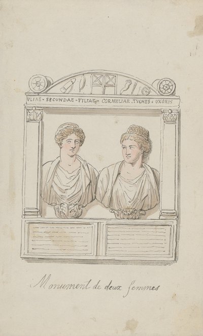 ユリア・セクンダとコルネリア・ティケの葬祭壇 作： Thomas Rowlandson