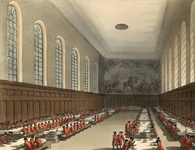 チェルシー病院の内部の概観 作： Thomas Rowlandson