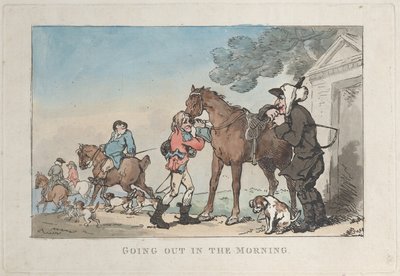 朝の外出, 1787., 1787. 作： Thomas Rowlandson