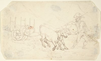 後方に退避する 作： Thomas Rowlandson