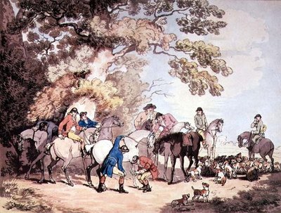 朝の外出 作： Thomas Rowlandson