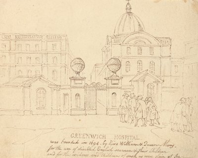 グリニッジ病院 作： Thomas Rowlandson