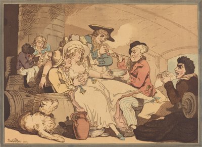 ボード上のグロッグ 作： Thomas Rowlandson
