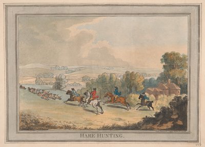 ウサギ狩り 作： Thomas Rowlandson