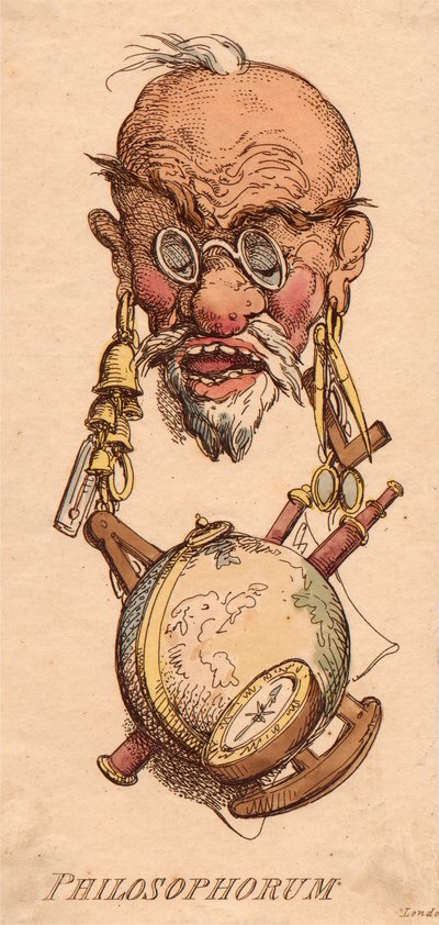 「哲学者たちの頭」 作： Thomas Rowlandson