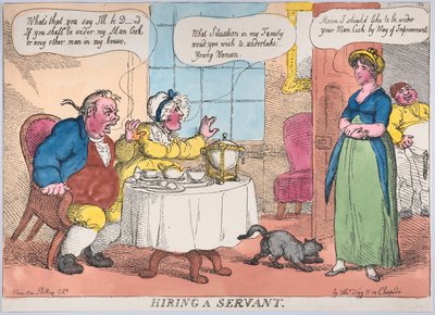 使用人を雇う, 1811., 1811. 作： Thomas Rowlandson