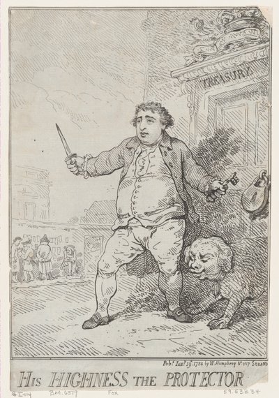 保護者殿下、1784 年 1 月 19 日、1784 年 1 月 19 日。 作： Thomas Rowlandson