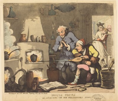 Hocus Pocus、または賢者の石を探して 作： Thomas Rowlandson