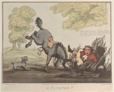 馬の功績、スケッチ 12: ボールター!!、1799 年 8 月 1 日、1799 年 8 月 1 日。 作： Thomas Rowlandson
