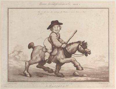 馬の成果、スケッチ 2: A Paviour !!、1799 年 8 月 1 日、1799 年 8 月 1 日。 作： Thomas Rowlandson