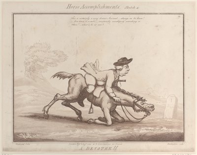 馬の功績、スケッチ 4: 信者!!、1799 年 8 月 1 日、1799 年 8 月 1 日。 作： Thomas Rowlandson