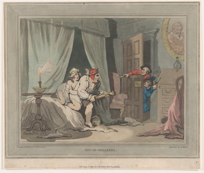 ハウスブレーカー、1791 年 8 月 1 日、1791 年 8 月 1 日 作： Thomas Rowlandson