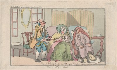 どうしよう、1792 年 4 月 10 日、1792 年 4 月 10 日。 作： Thomas Rowlandson