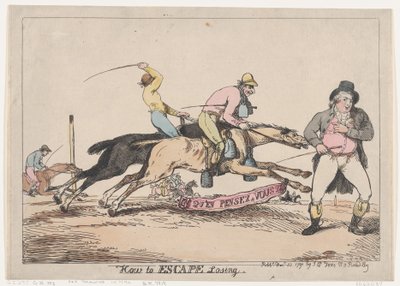 負けを逃れる方法、1791 年 11 月 22 日、1791 年 11 月 22 日。 作： Thomas Rowlandson