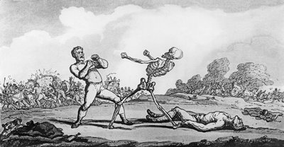「あなたの勝利はすべてどれほど無駄である」、1814 作： Thomas Rowlandson