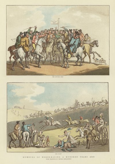 百年前の競馬のユーモア 作： Thomas Rowlandson