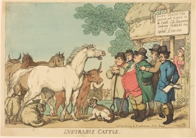 被保険牛 作： Thomas Rowlandson