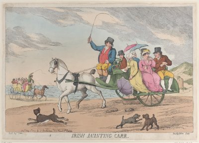 アイルランドのジャンティングカー、1814 年 5 月 1 日、1814 年 5 月 1 日。 作： Thomas Rowlandson