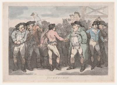 ジョッキーシップ、1785 年 11 月 31 日、1785 年 11 月 31 日。 作： Thomas Rowlandson