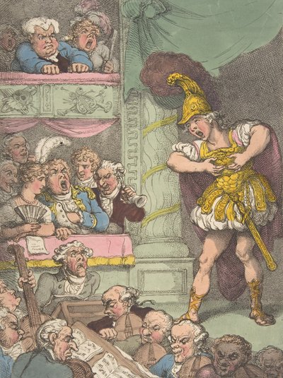John Bull at the Italian Opera, October 2, 1811. 作： Thomas Rowlandson