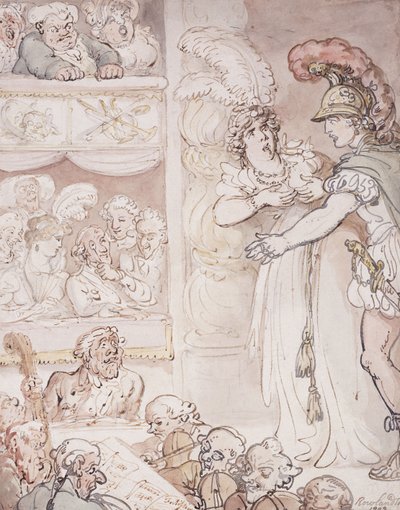 オペラのジョン・ブル、1803 作： Thomas Rowlandson